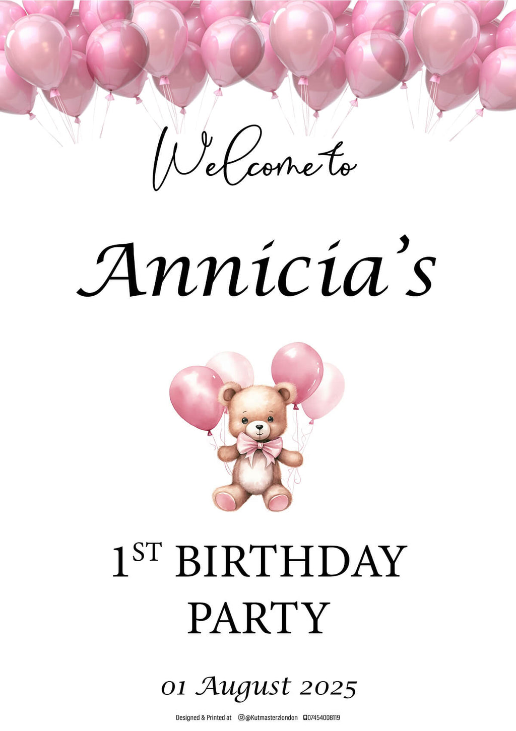 Customizable Welcome Poster – Perfect for Every Occasion!