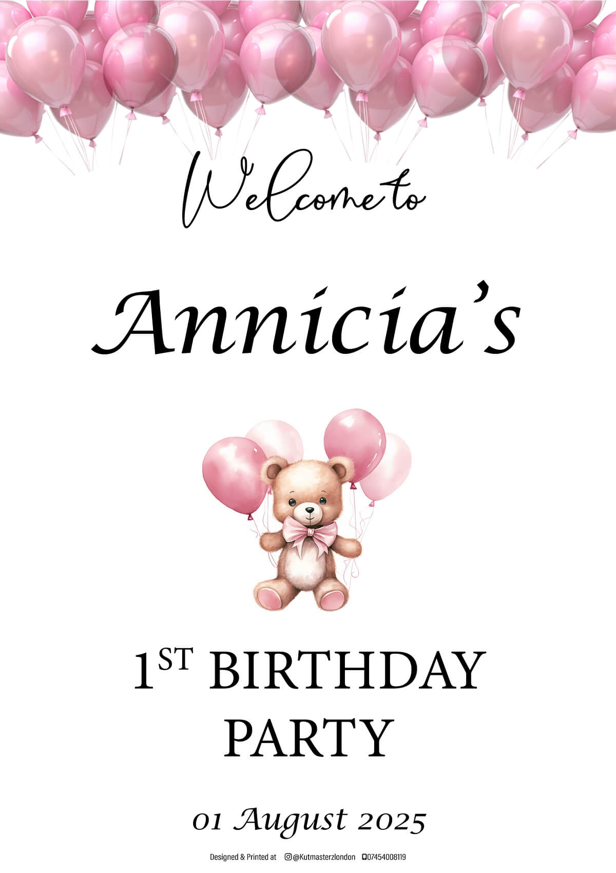 Customizable Welcome Poster – Perfect for Every Occasion!
