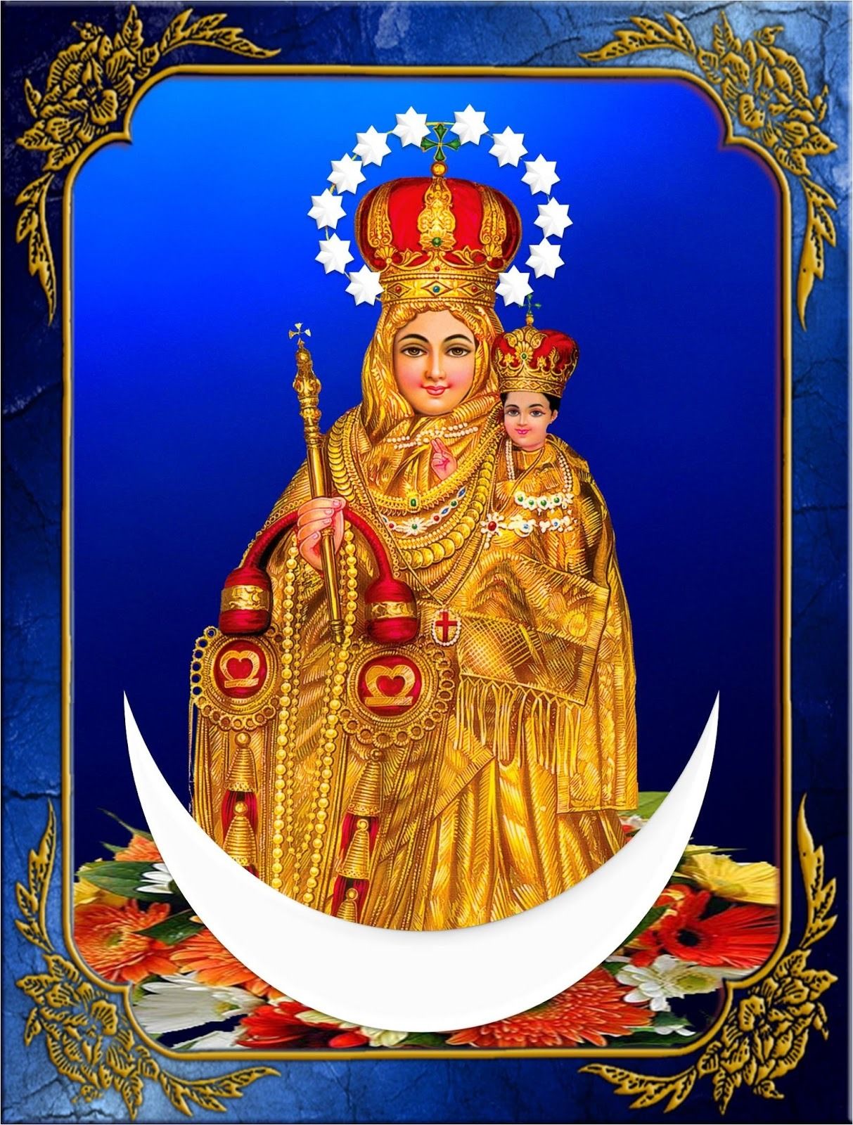 Our lady of Vailankani A4 poster