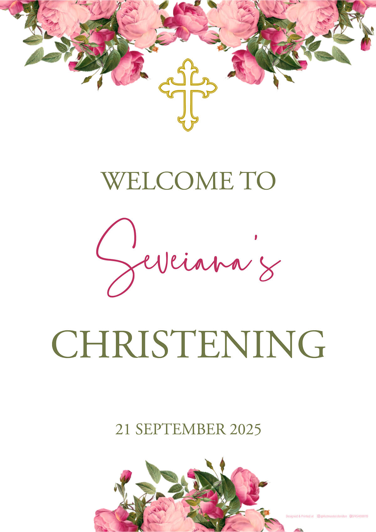 Customizable Welcome Poster – Perfect for Every Occasion!