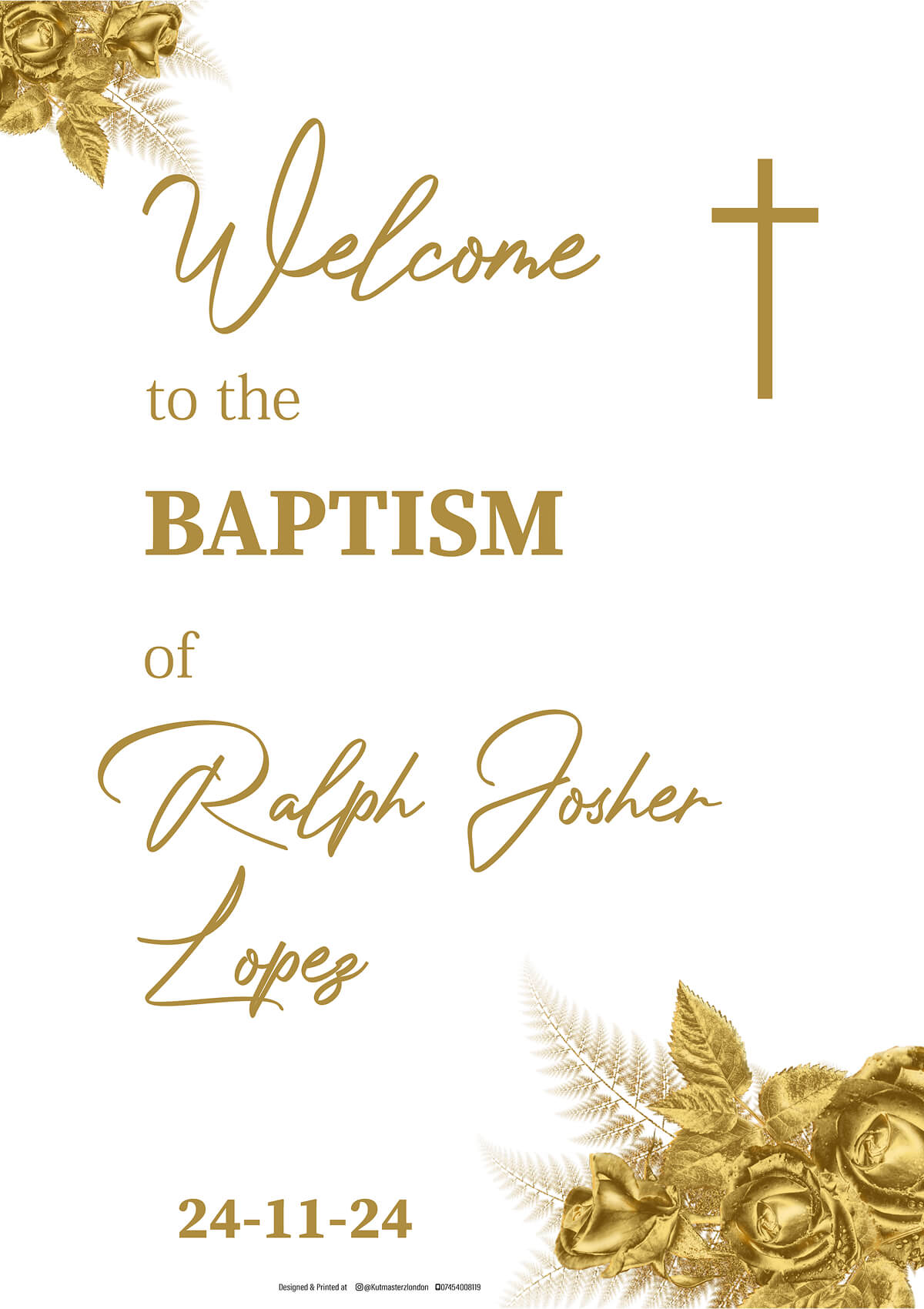 Customizable Welcome Poster – Perfect for Every Occasion!
