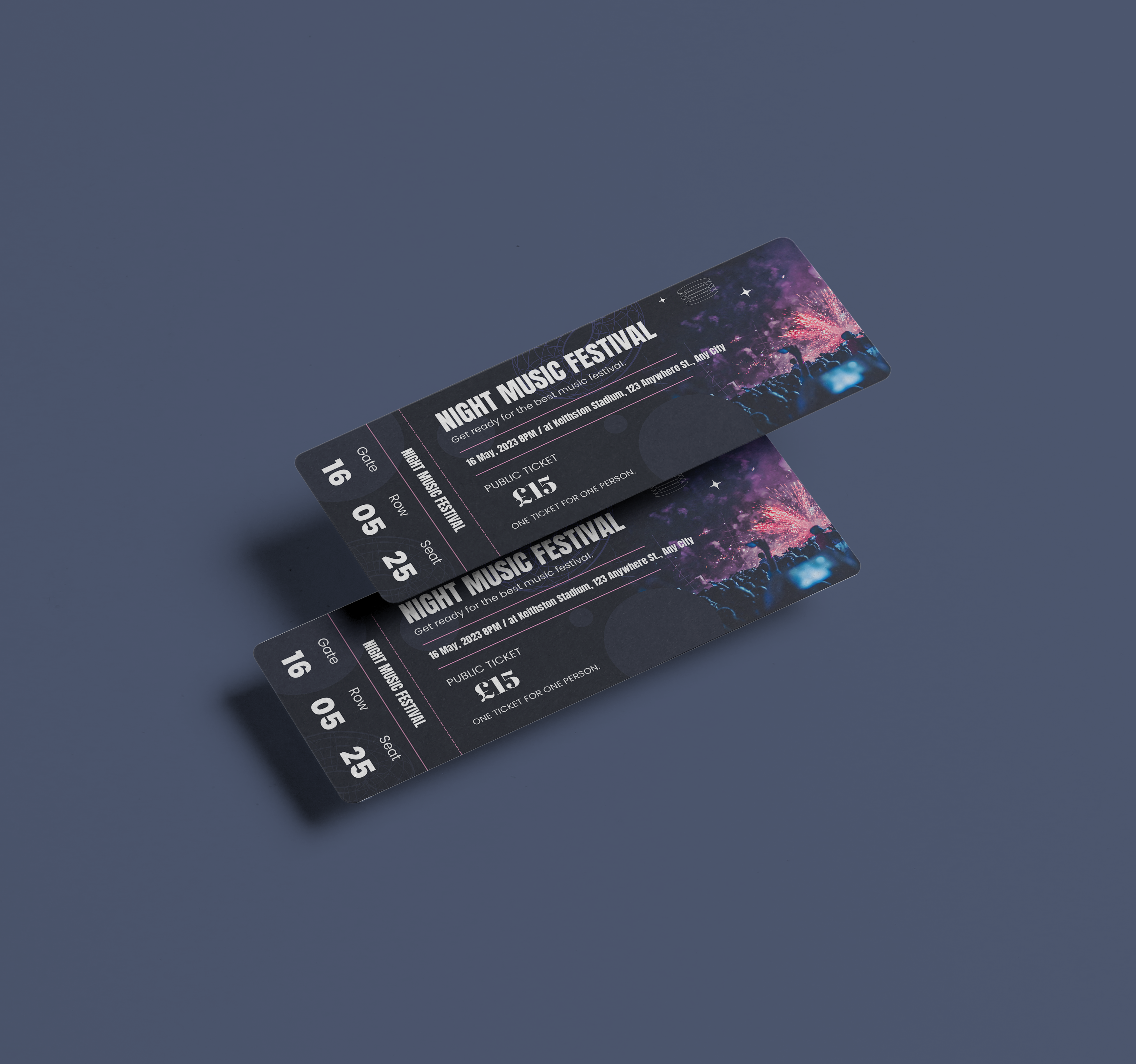 Personalised  Event Tickets, custom ticket printing, access control tickets